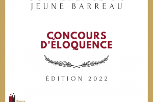 Finale du concours d'éloquence 2022 de la Conférence du jeune Barreau